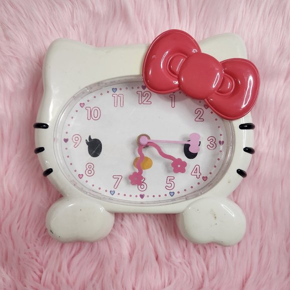 Sanrio Wall Decor Hello Kitty Sanrio Wall Clock White Pink Poshmark